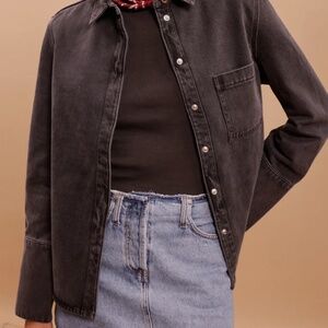 Hemricourt The Over Shirt Black Bleach